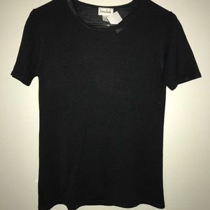 neiman marcus black short sleeve shirt